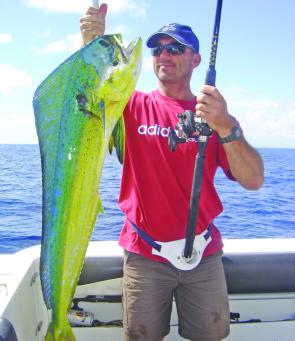 The pelagic season has been fantastic so far with fish like this dolphinfish not uncommon.